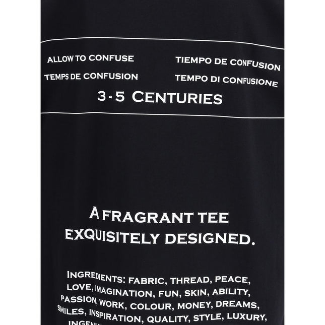 Moschino Black Cotton T-Shirt