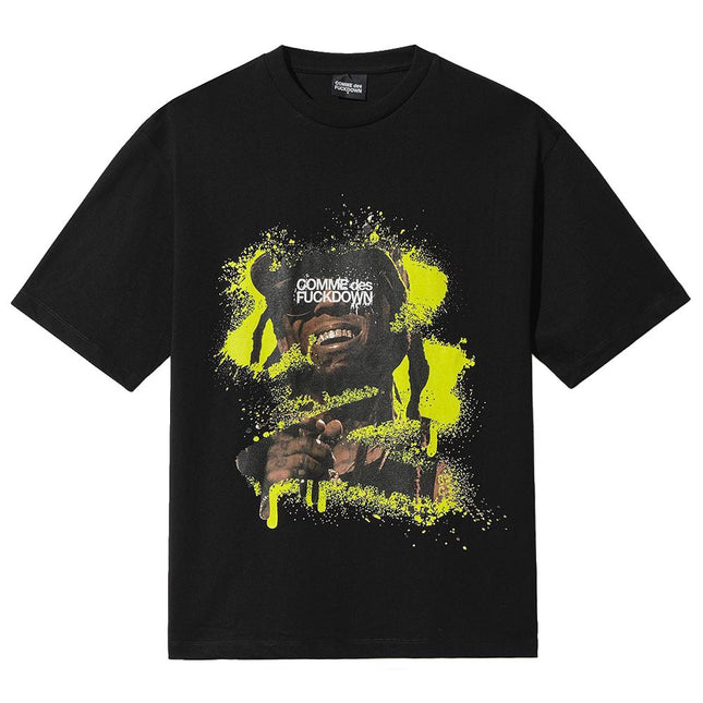 Comme Des Fuckdown Black Cotton T-Shirt
