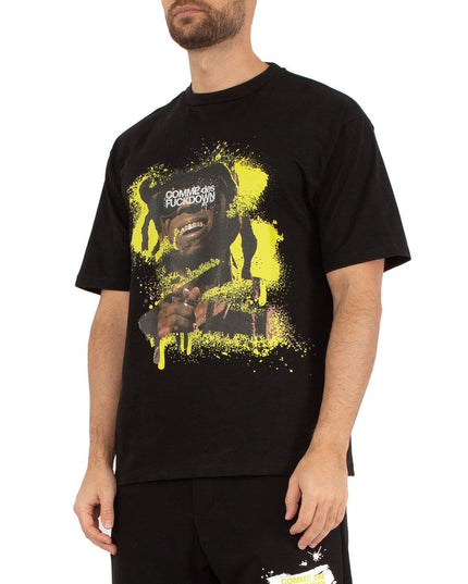 Comme Des Fuckdown Black Cotton T-Shirt