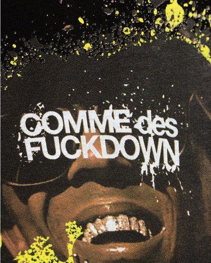 Comme Des Fuckdown Black Cotton T-Shirt