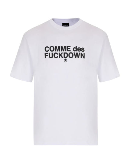 Comme Des Fuckdown White Cotton T-Shirt