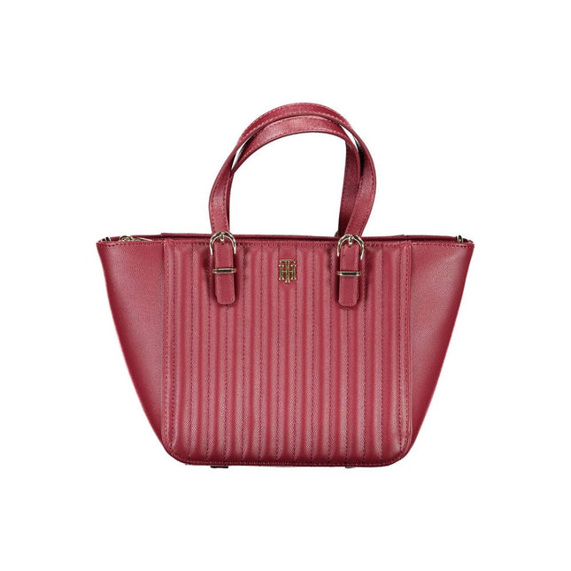 Tommy Hilfiger Red Polyurethane Women Handbag