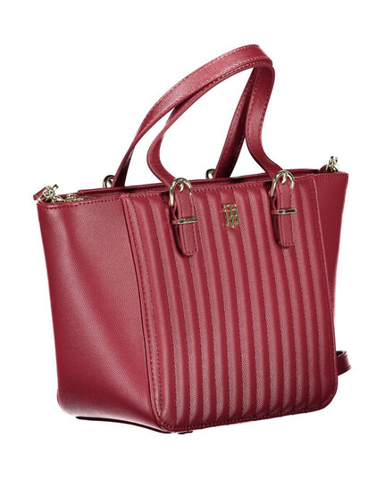 Tommy Hilfiger Red Polyurethane Women Handbag