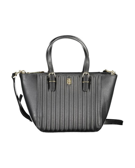 Tommy Hilfiger Black Polyurethane Women Handbag