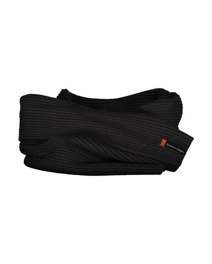 Calvin Klein Black Cotton Scarf