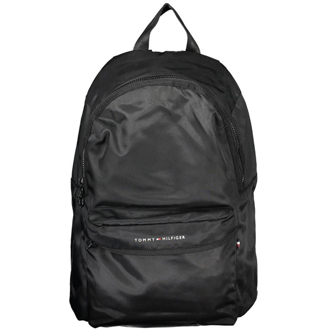 Tommy Hilfiger Black Polyester Backpack