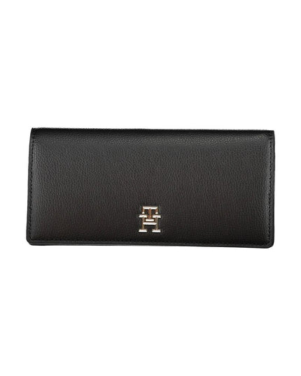 Tommy Hilfiger Black Polyurethane Women Wallet
