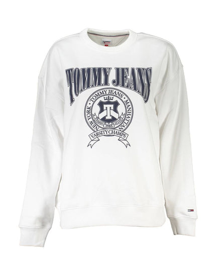 Tommy Hilfiger White Cotton Sweatshirt