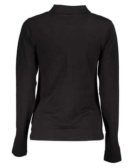 Tommy Hilfiger Black Cotton Polo Shirt