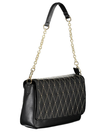 Mario Valentino Black Polyurethane Women Handbag