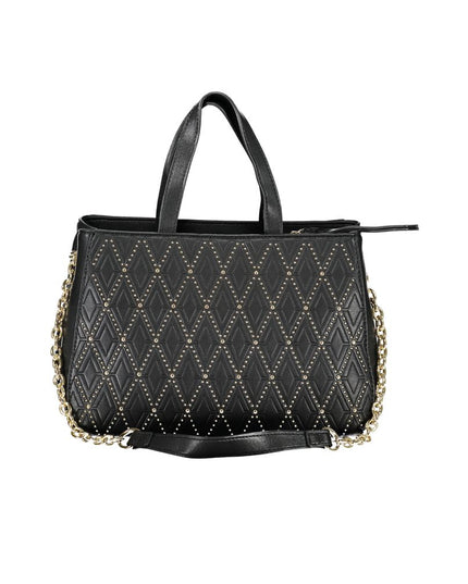 Mario Valentino Black Polyurethane Women Handbag