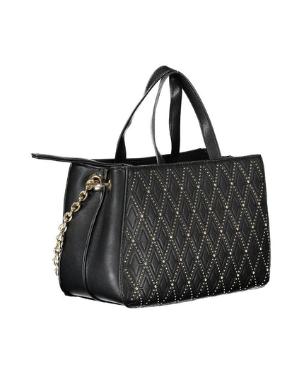 Mario Valentino Black Polyurethane Women Handbag