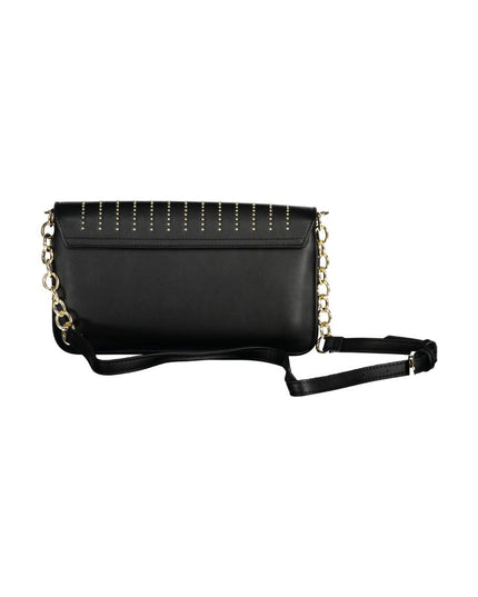 Mario Valentino Nero Polyurethane Women's Shoulder Bag