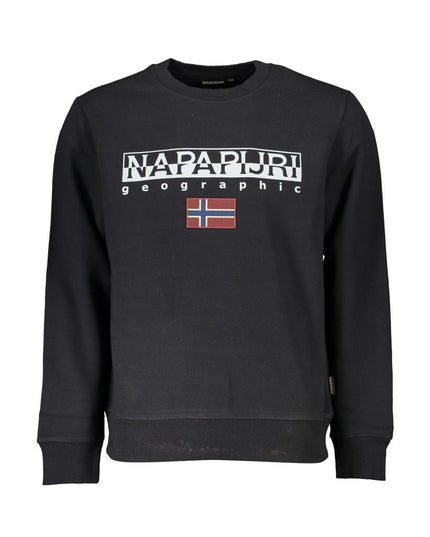 Napapijri Black Cotton Men Sweater