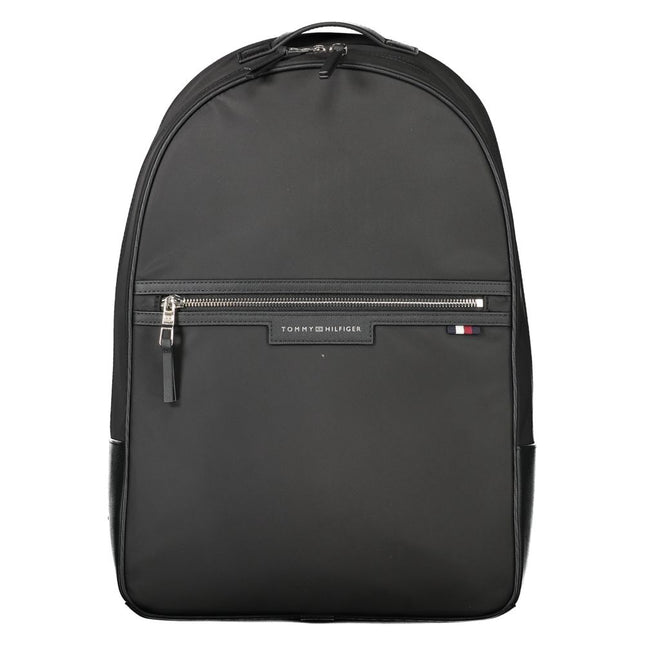 Tommy Hilfiger Black Polyester Backpack