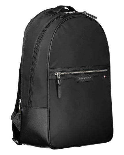 Tommy Hilfiger Black Polyester Backpack
