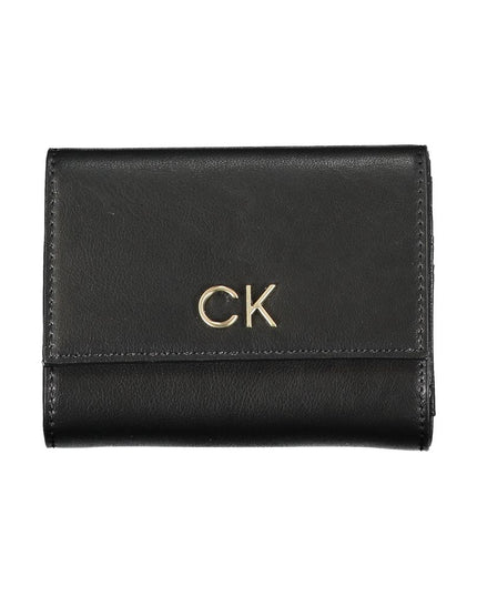 Calvin Klein Black Polyurethane Women Wallet