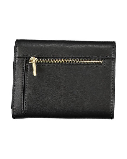 Calvin Klein Black Polyurethane Women Wallet