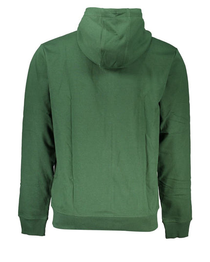 Tommy Hilfiger Green Cotton Men Sweater with Hood