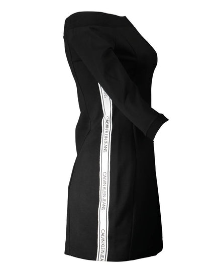 Calvin Klein Black Polyester Women's Dress