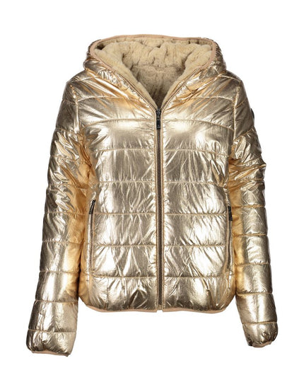 U.S. POLO ASSN. Gold Nylon Jackets & Coat