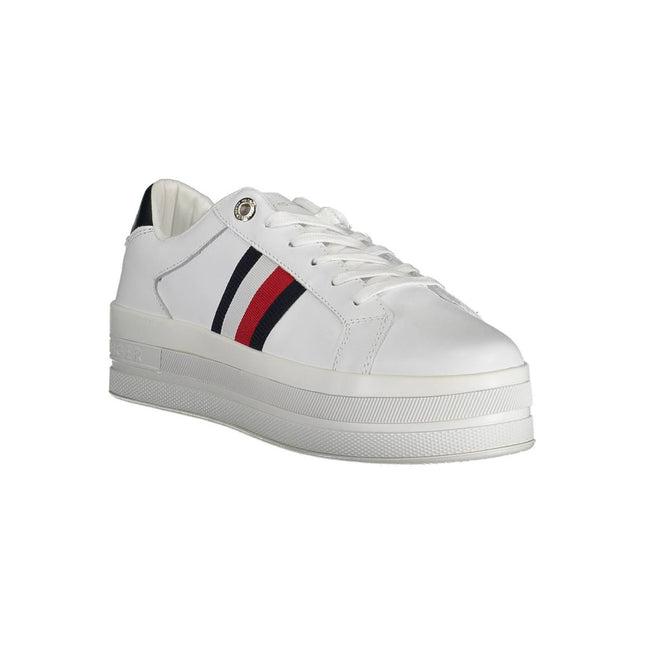 Tommy Hilfiger White Polyester Sneaker
