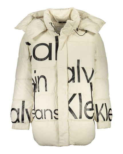 Calvin Klein Beige Polyester Men Jacket