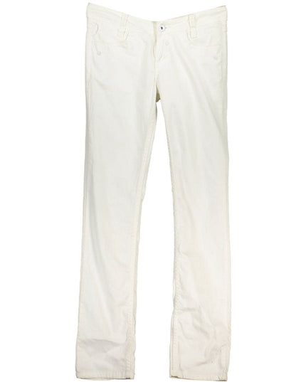 Blend White Cotton Women's Jeans