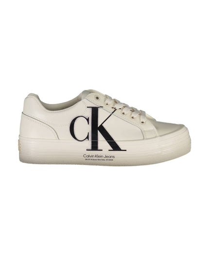 Calvin Klein White Polyester Sneaker