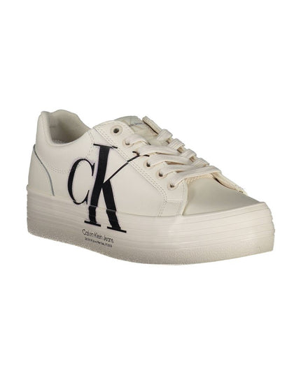 Calvin Klein White Polyester Sneaker