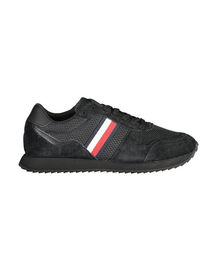 Tommy Hilfiger Black Polyester Sneaker