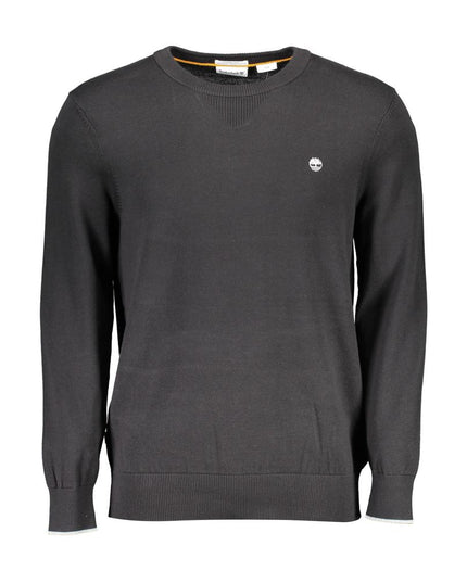 Timberland Black Organic Cotton Men Sweater
