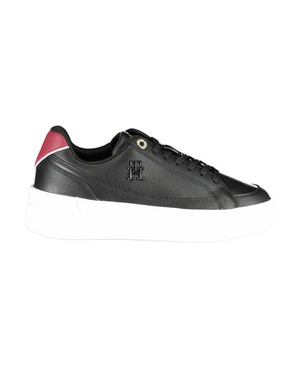 Tommy Hilfiger Black Polyester Sneaker