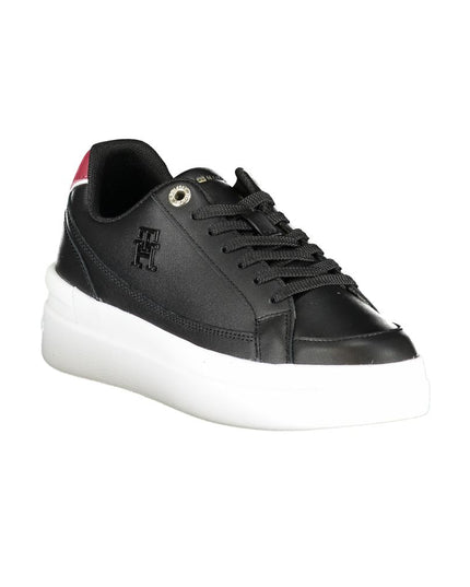 Tommy Hilfiger Black Polyester Sneaker
