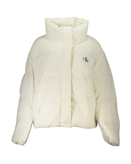 Calvin Klein White Polyamide Jackets & Coat