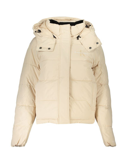 Calvin Klein Beige Polyester Jackets & Coat