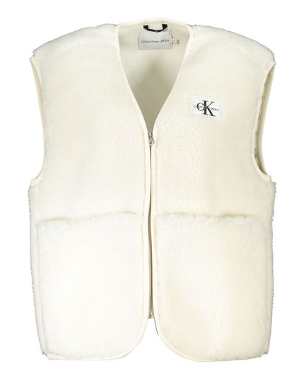 Calvin Klein White Polyester Women's Coat