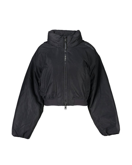 Calvin Klein Black Polyester Jackets & Coat