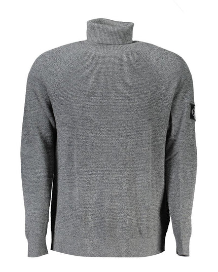 Calvin Klein Grigio Wool Men Sweater