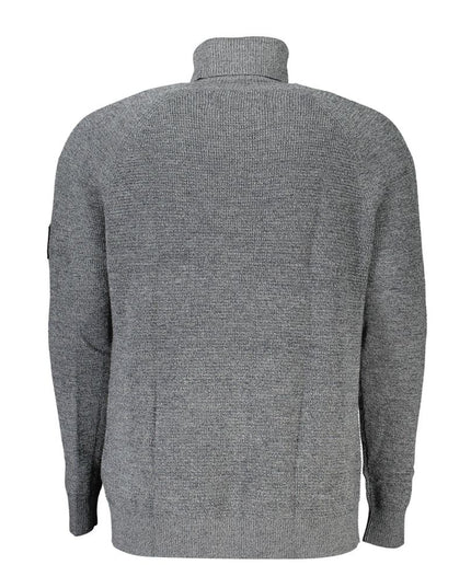 Calvin Klein Grigio Wool Men Sweater