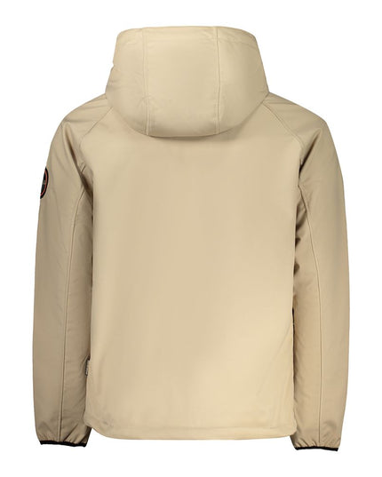 Napapijri Beige Recycled Polyester Men Jacket