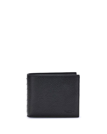 Valentino Garavani Black Calf Leather Bos Taurus Wallet