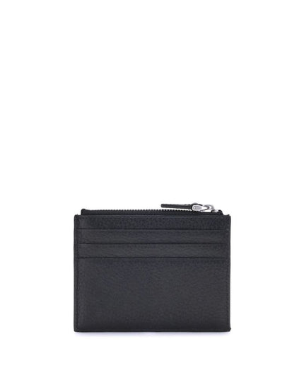Valentino Garavani Black Calf Leather Bos Taurus Wallet