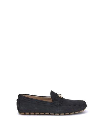 Valentino Garavani Black Rubber Slip-On Loafers