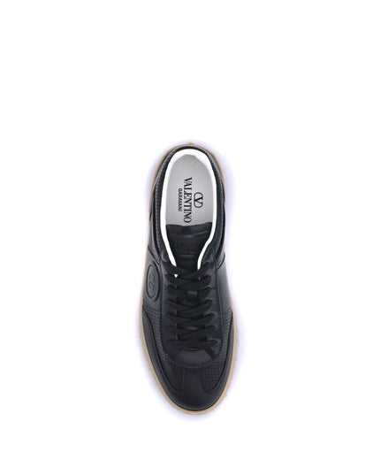 Valentino Garavani Black Rubber Low Top Sneakers