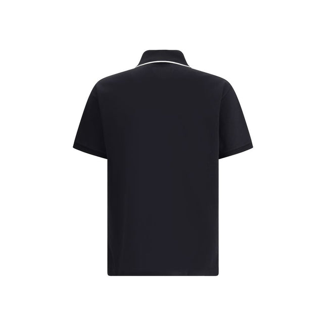 Gucci Black Cotton Polo Shirt