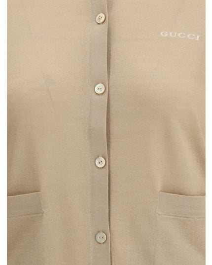 Gucci Beige Cashmere Cardigan
