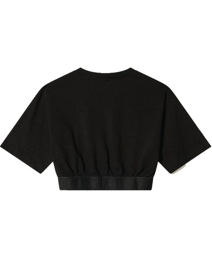 Comme Des Fuckdown Black Cotton Women T-Shirt