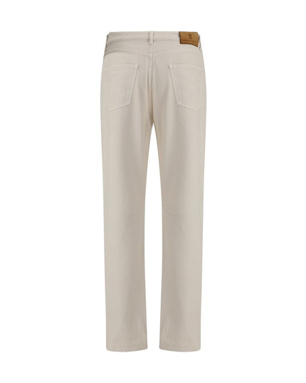 Brunello Cucinelli Cream Cotton Jeans Denim