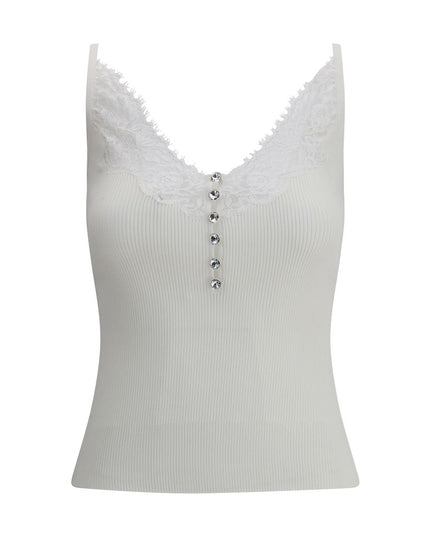 Self-Portrait White Viscose Top